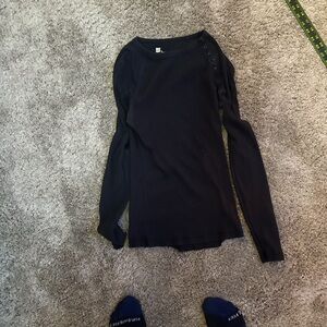 Elegant Black Long Sleeve Top